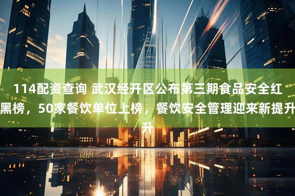 114配资查询 武汉经开区公布第三期食品安全红黑榜，50家餐饮单位上榜，餐饮安全管理迎来新提升